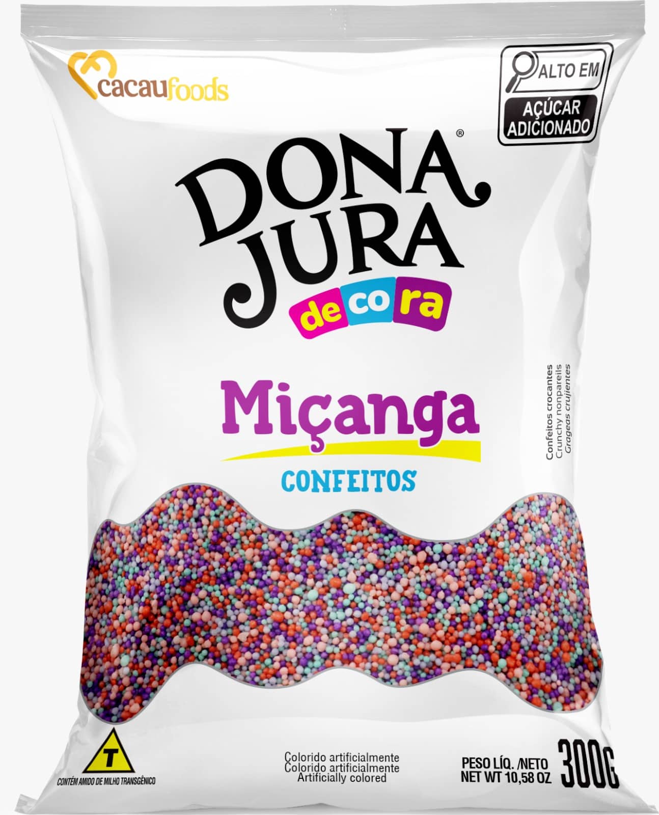Confeito Miçanga Divertido 300g