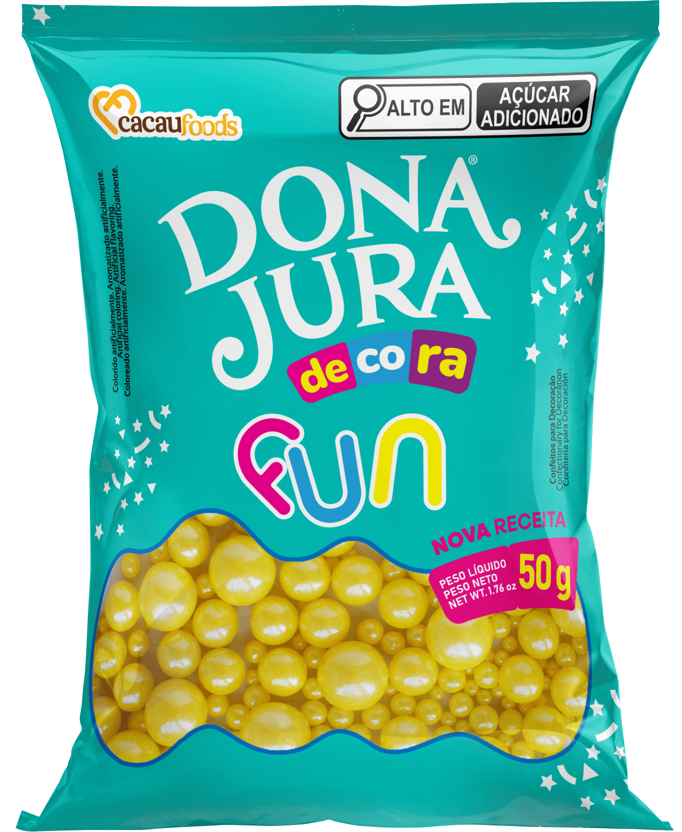 Decora Fun Mix Pérola Amarela 50g
