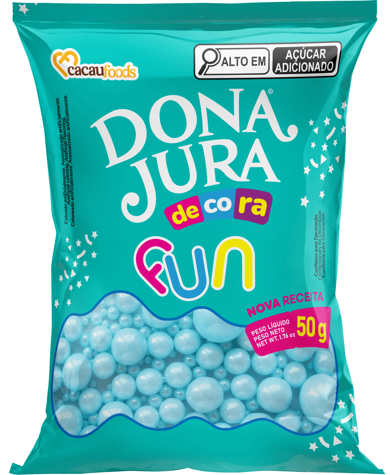 Decora Fun Mix Pérola Azul 50g