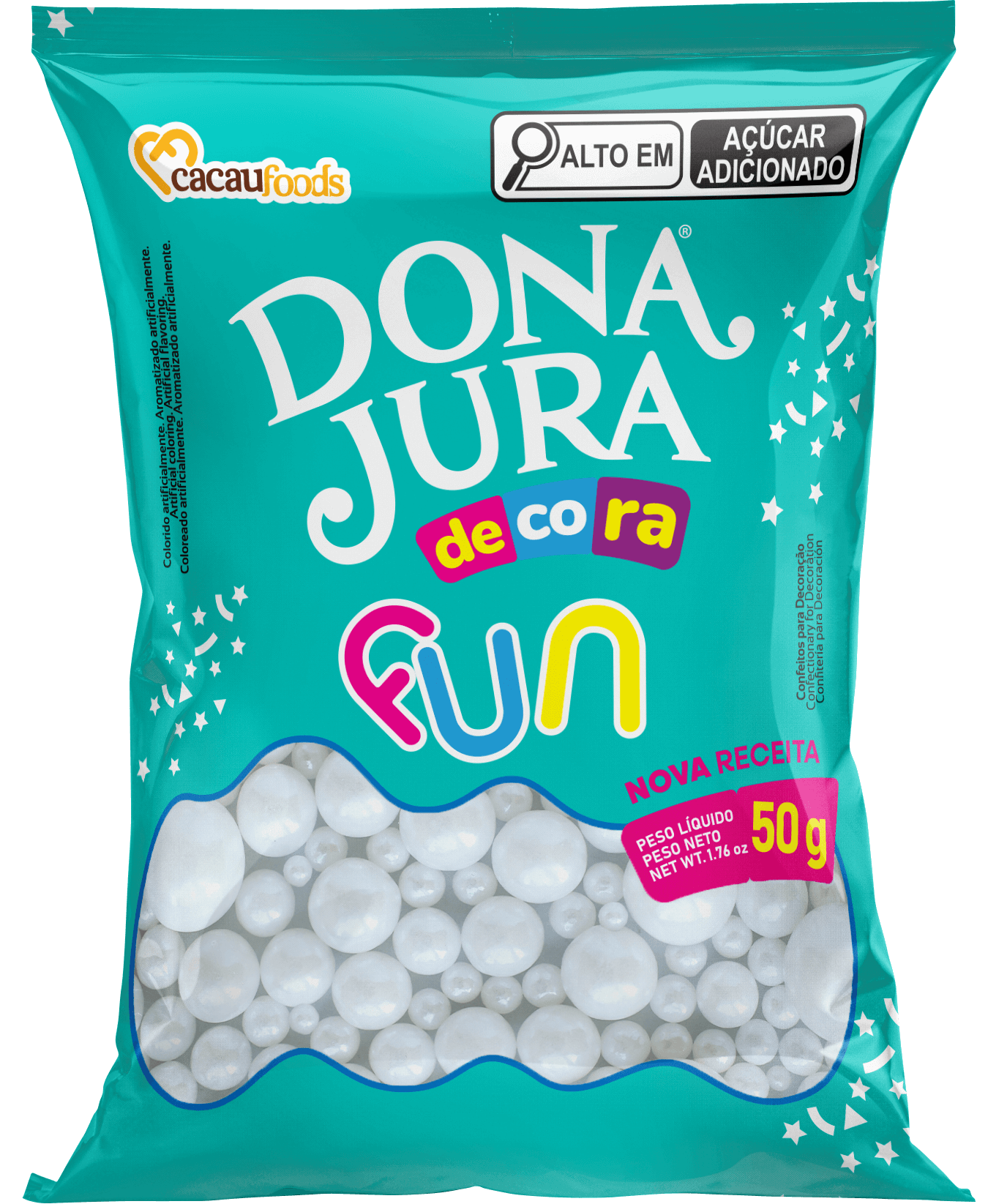 Decora Fun Mix Pérola Branca 50g