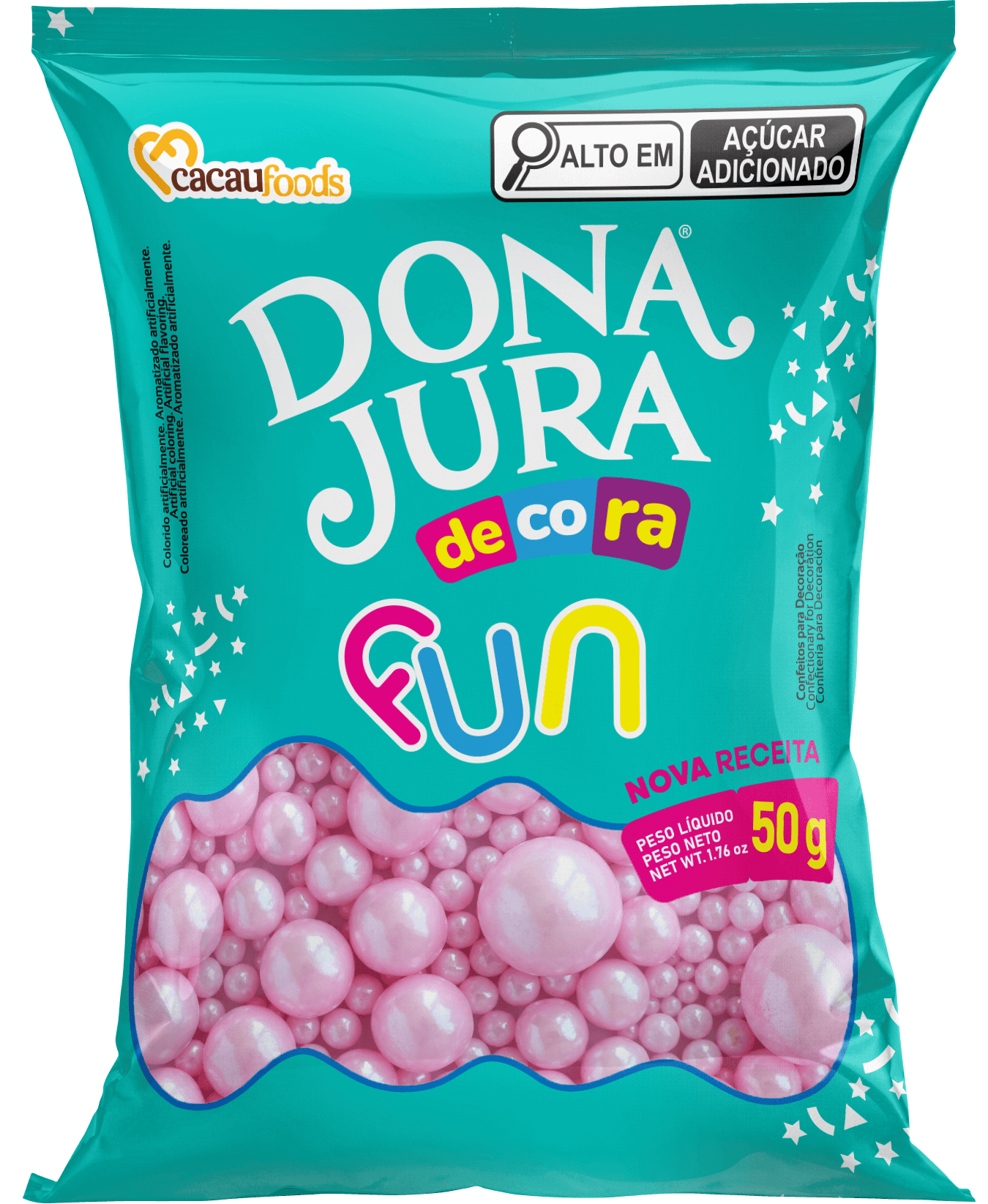 Decora Fun Mix Pérola Rosa 50g