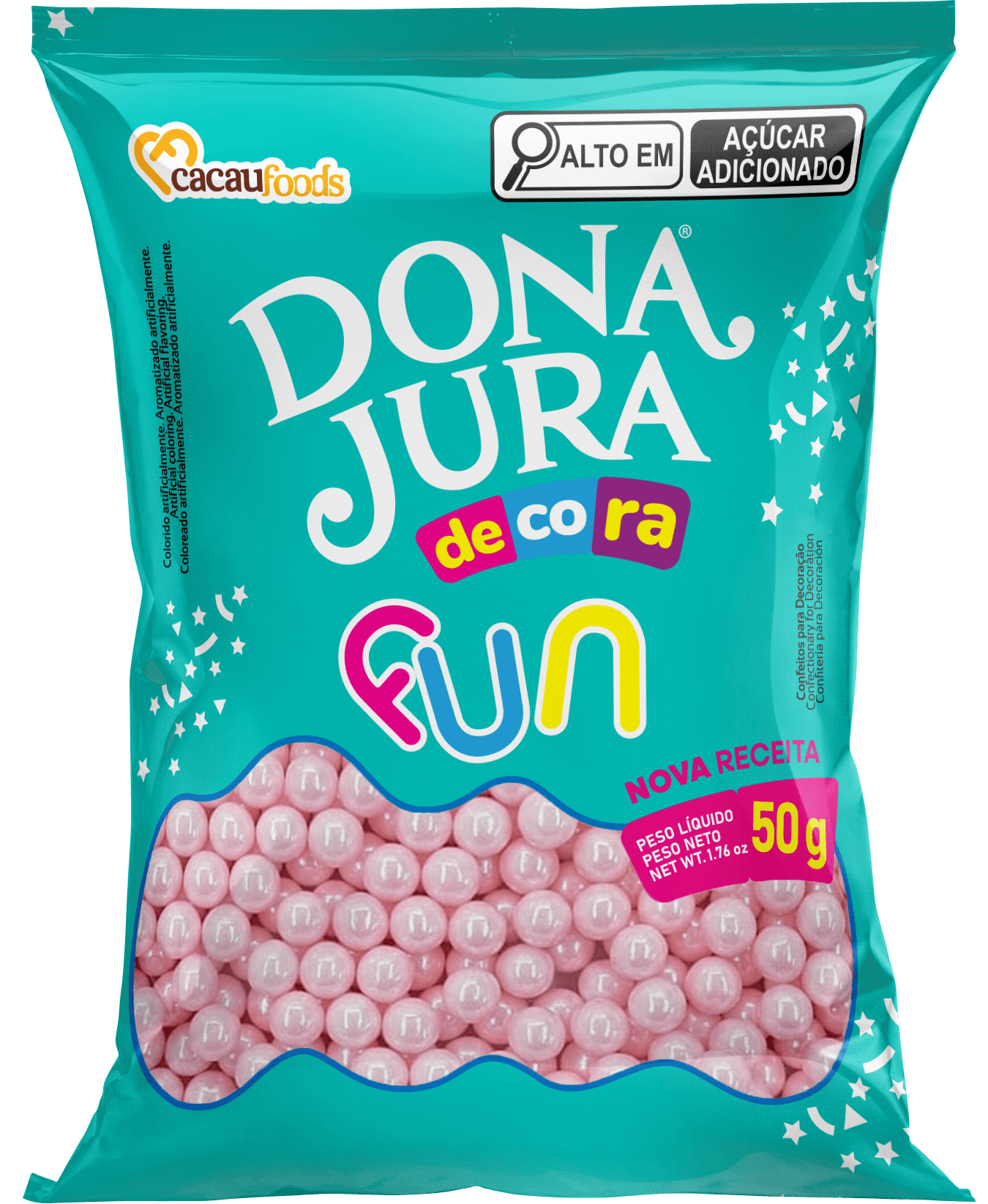 Dona Jura Decora Fun Pérola Rose Big 50g