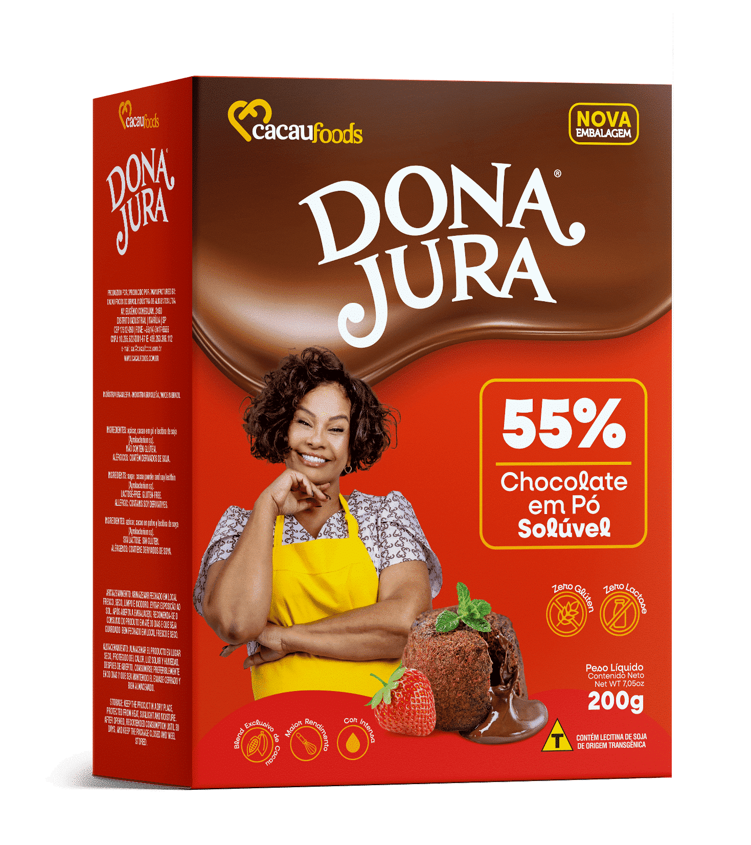 Chocolate em Pó Solúvel 55% Display 200g