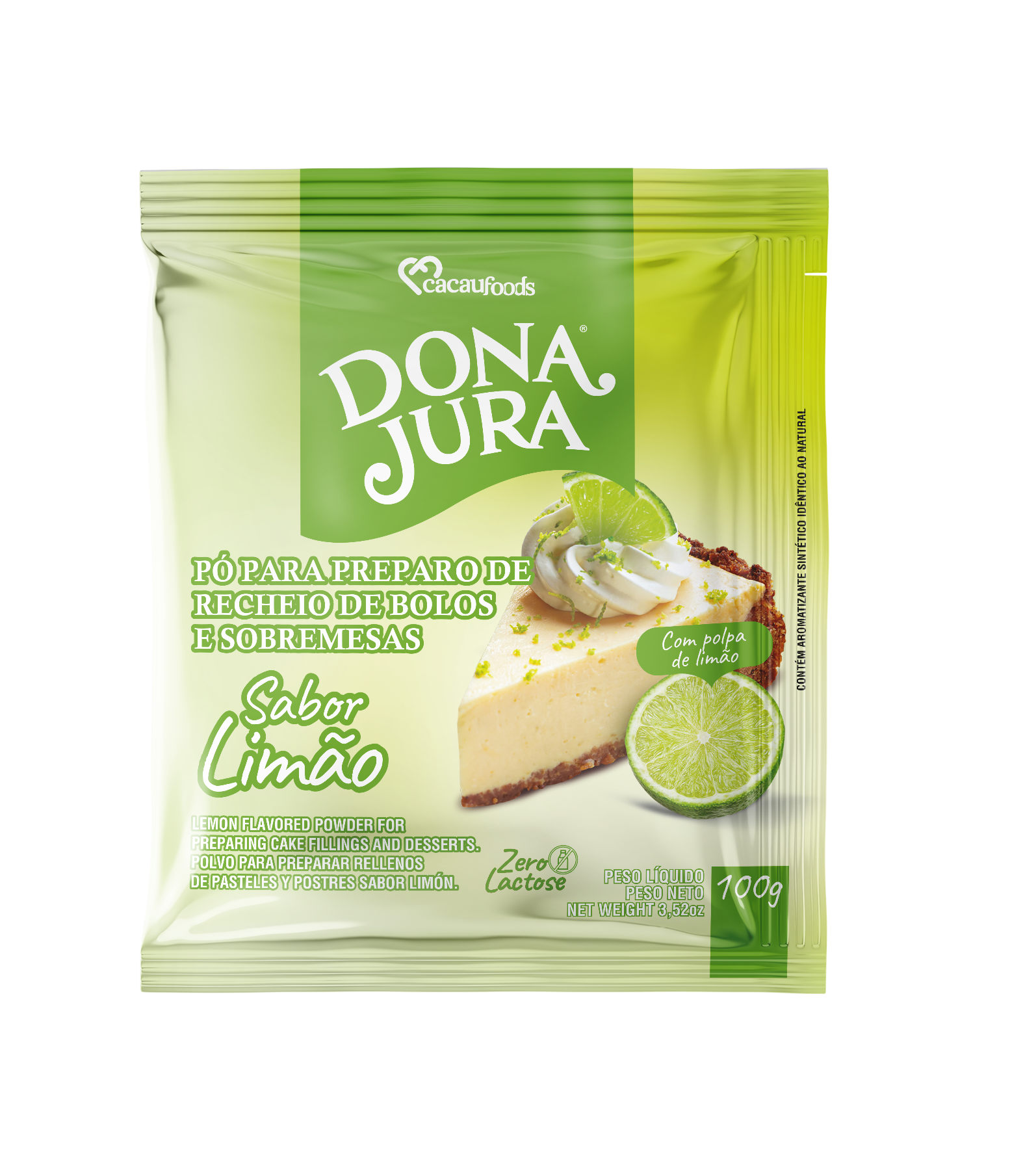Pó para Sobremesa sabor Limão 100g