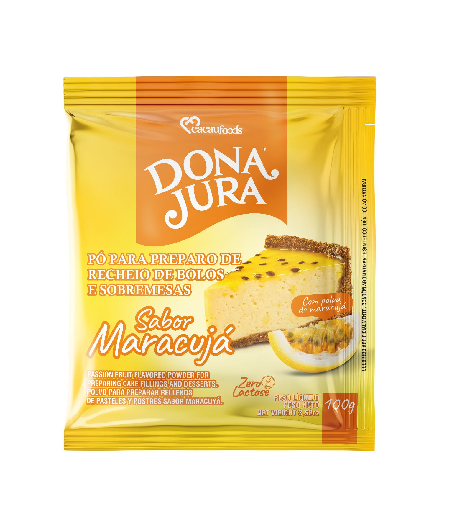 Pó para Sobremesa sabor Maracujá 100g