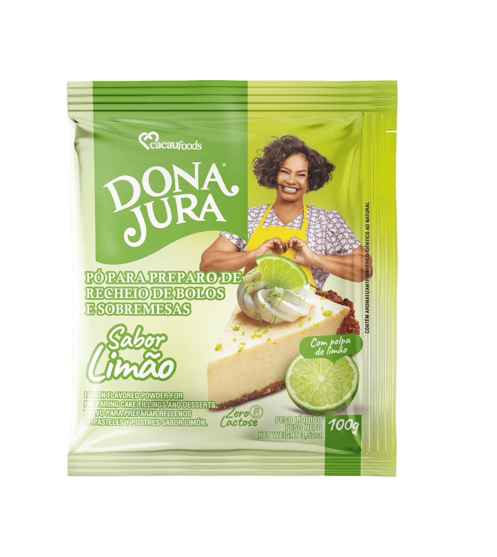 Pó para Sobremesa sabor Limão 100g