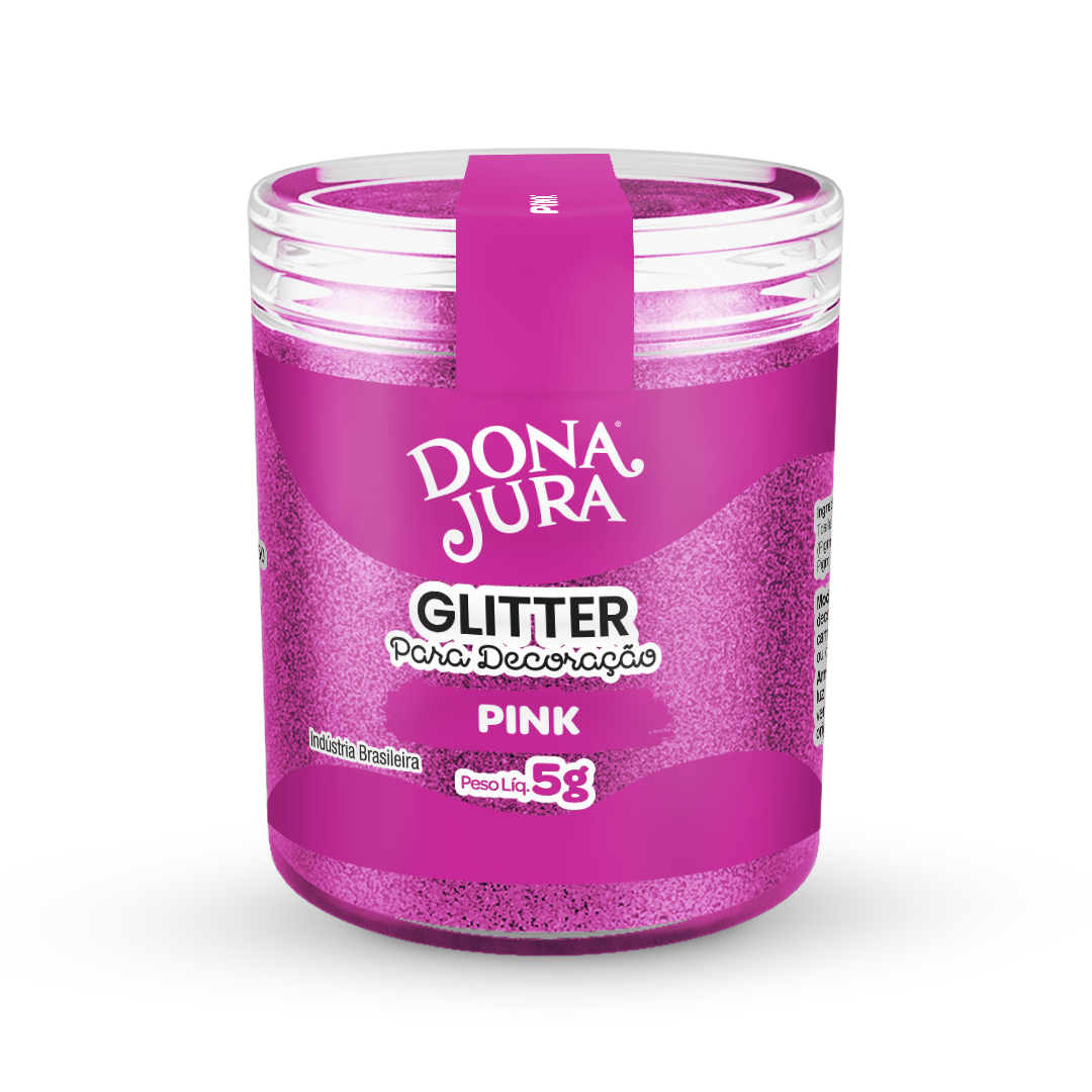 Glitter Para Decoração Pink 5g