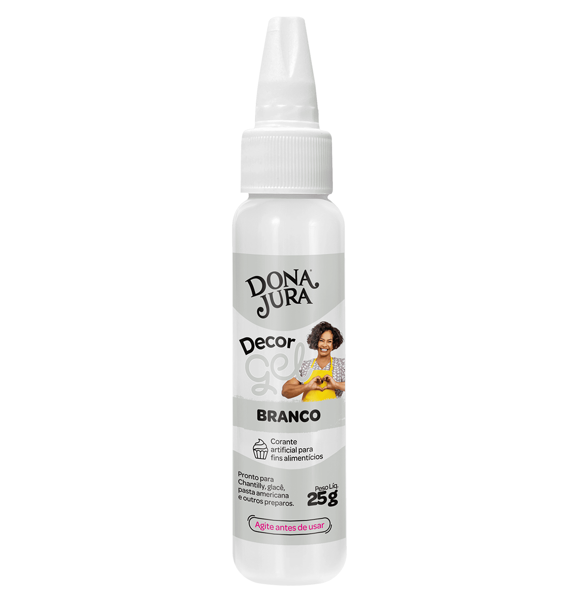Corante em Gel DecorGel Branco 25g