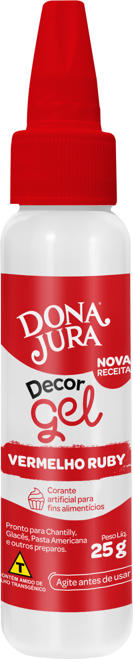Corante em Gel DecorGel Vermelho Ruby 25g