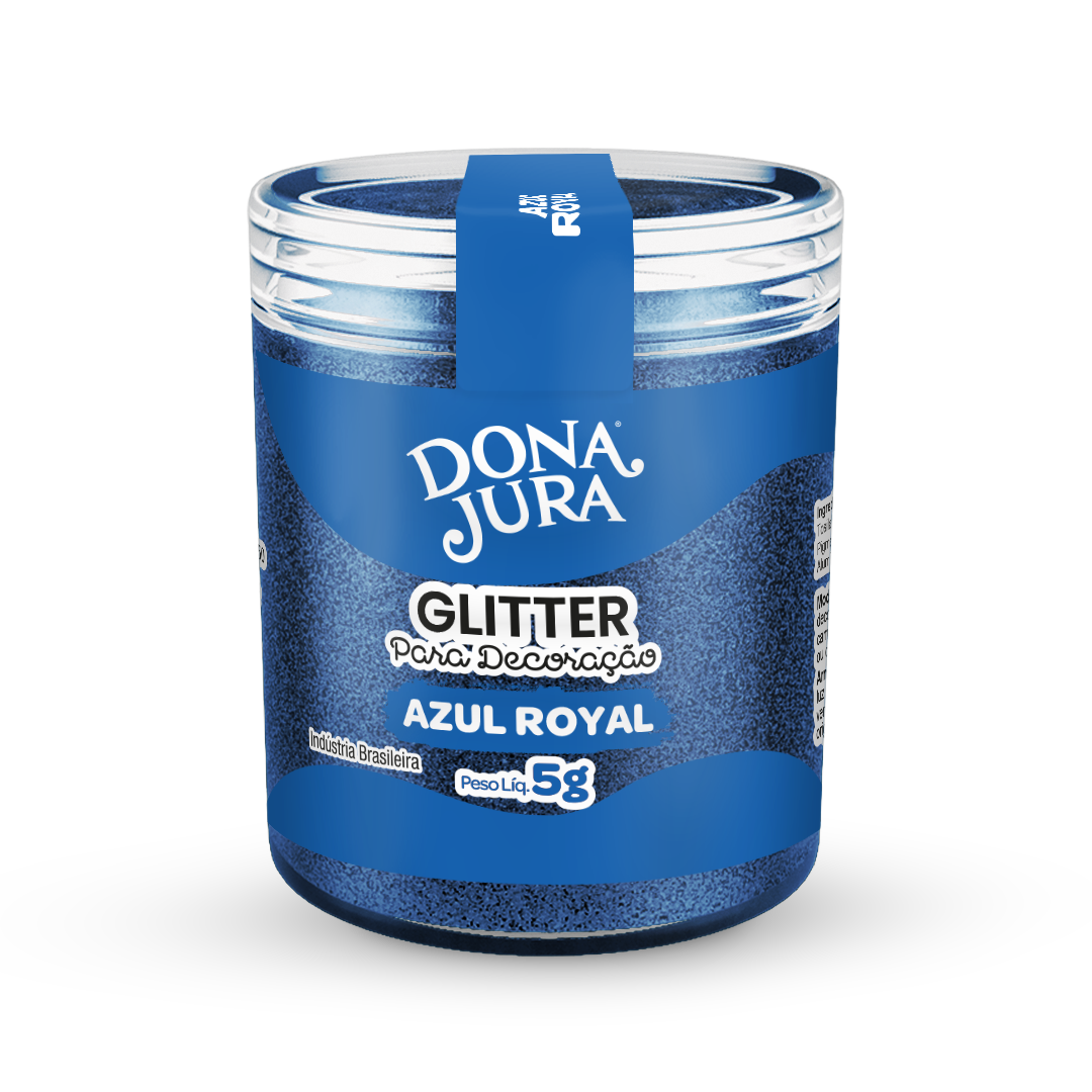 Glitter Para Decoração Azul Royal 5g