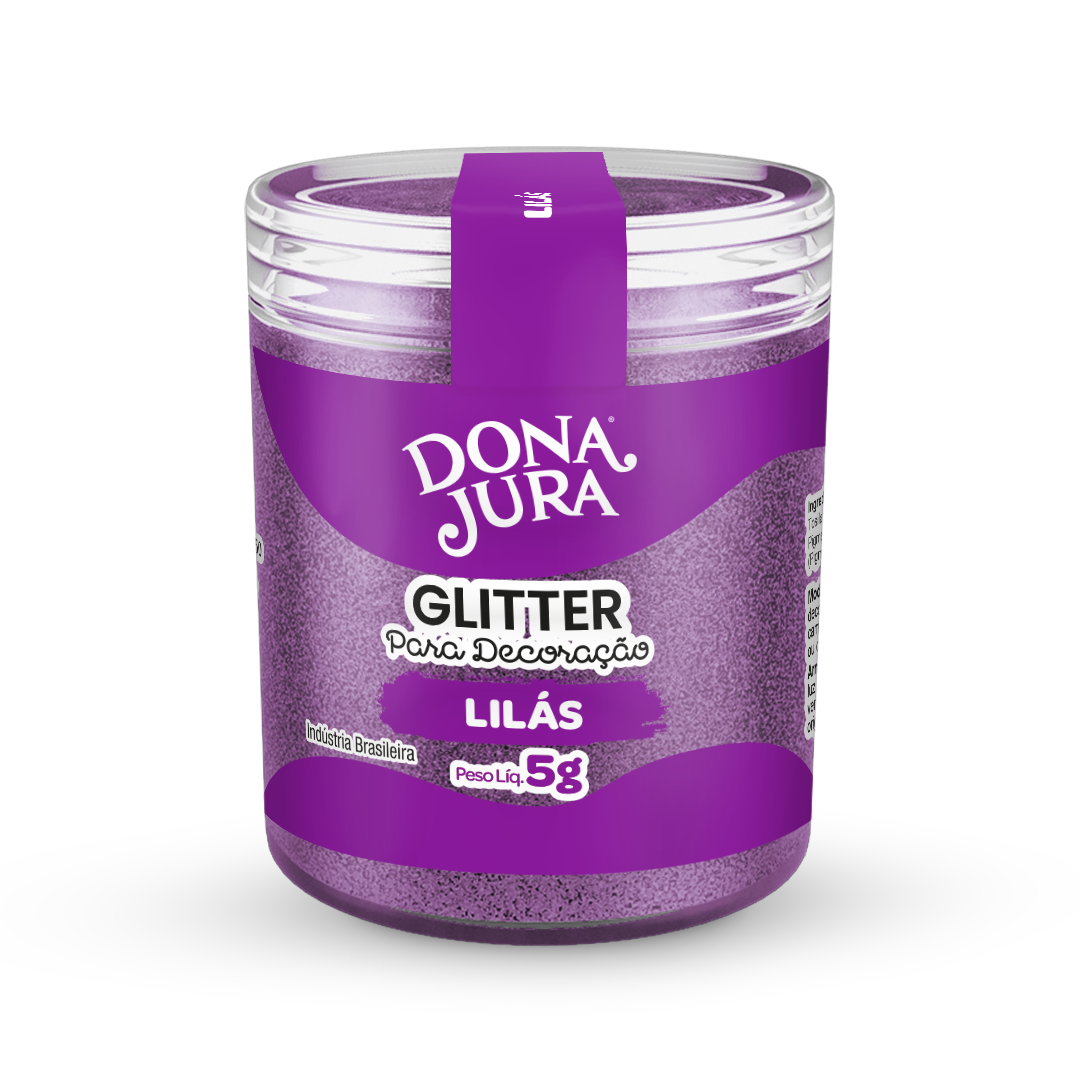 Glitter Para Decoração Lilás 5g