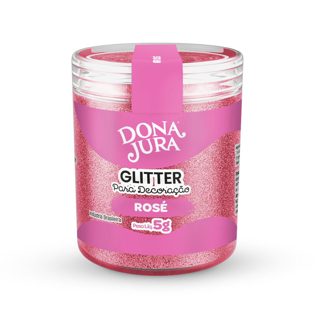 Glitter Para Decoração Rosé 5g