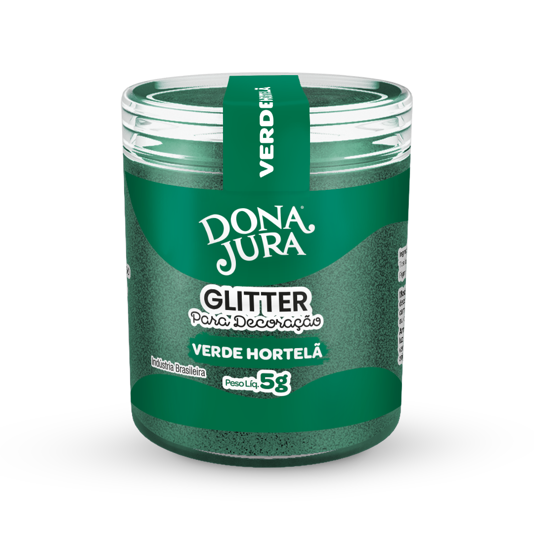 Glitter Para Decoração Verde Hortelã 5g