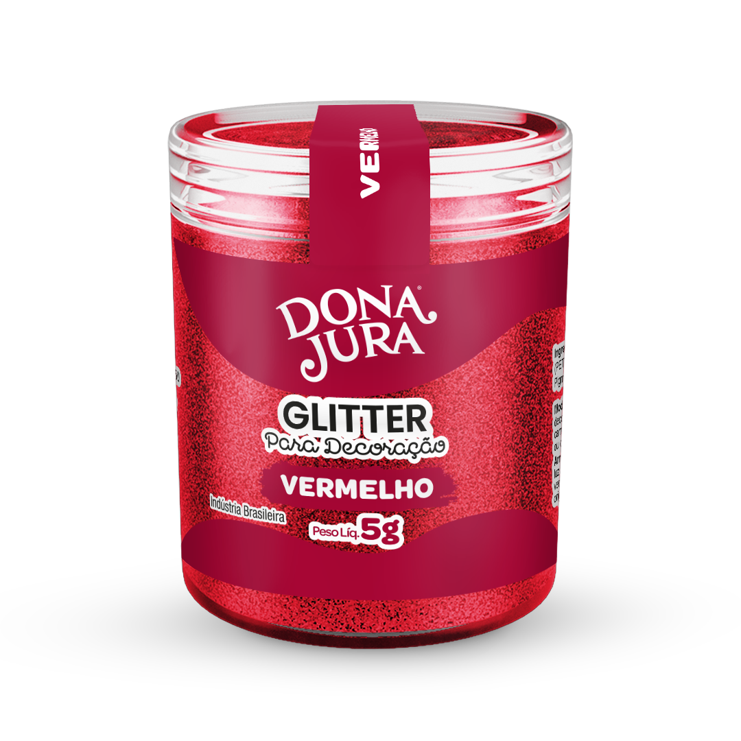 Glitter Para Decoração Vermelho 5g