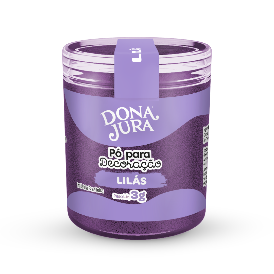 Pó para Decoração Lilás 3g