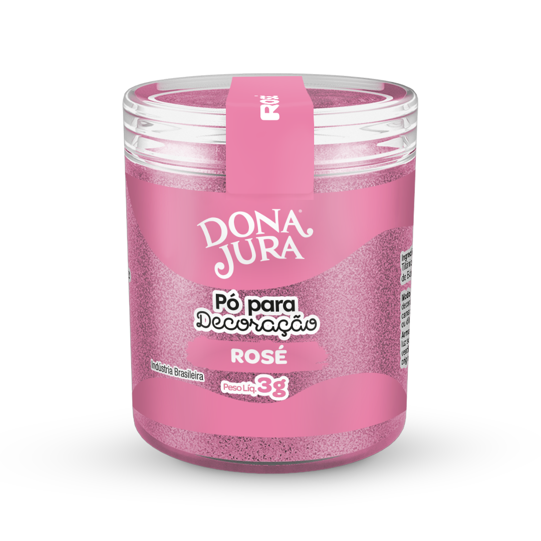 Pó para Decoração Rosé 3g