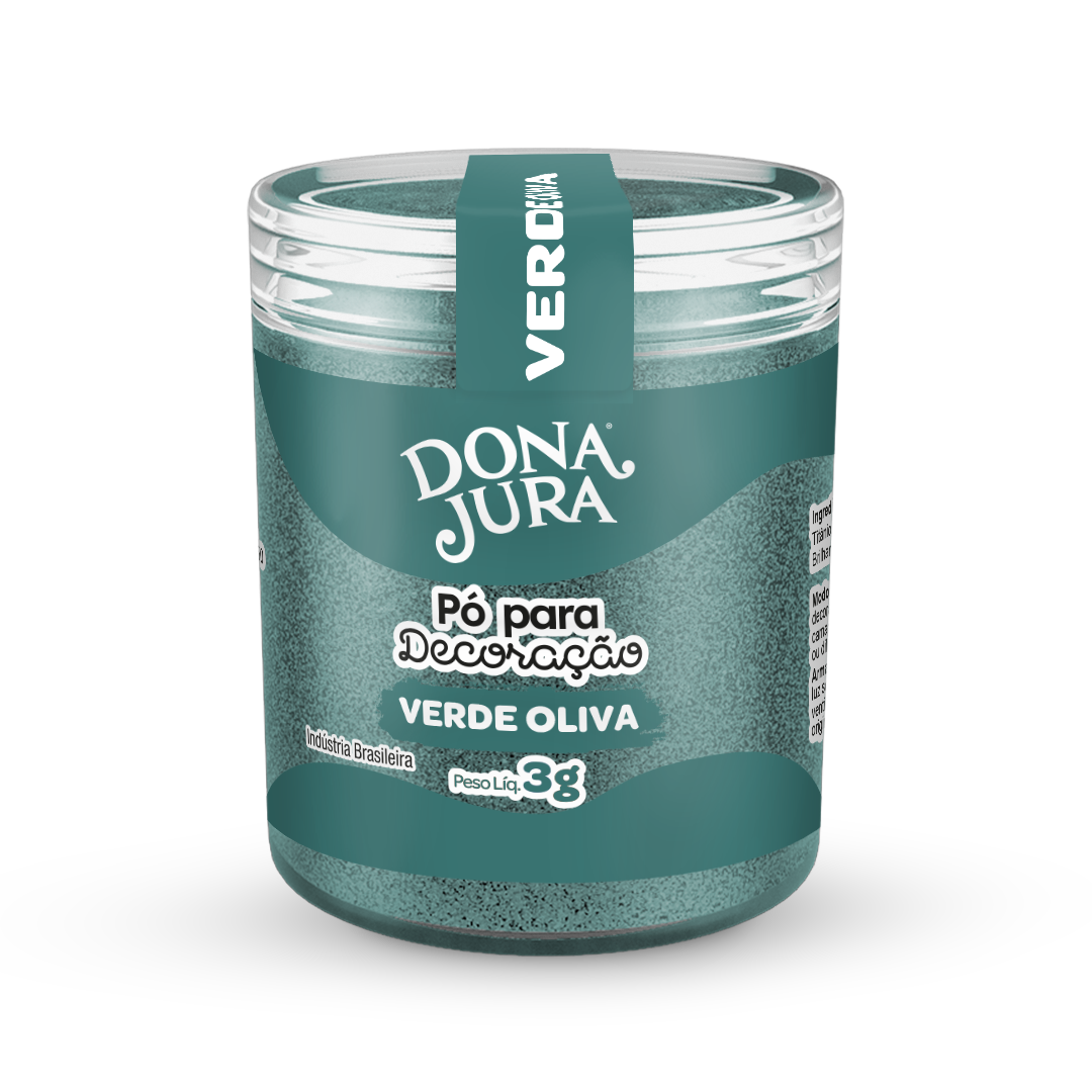 Pó para Decoração Verde Oliva 3g