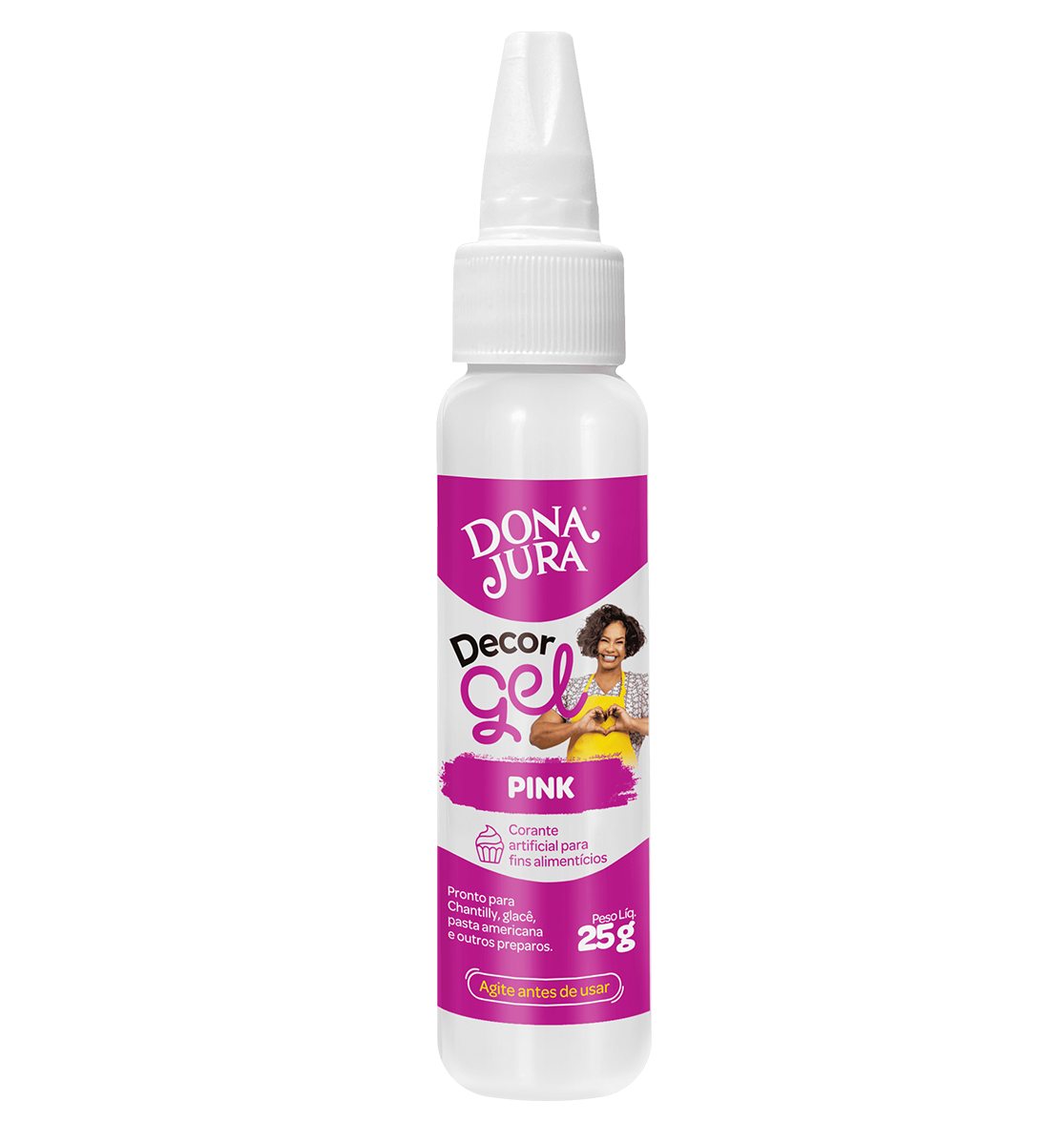 Corante em Gel DecorGel Pink 25g