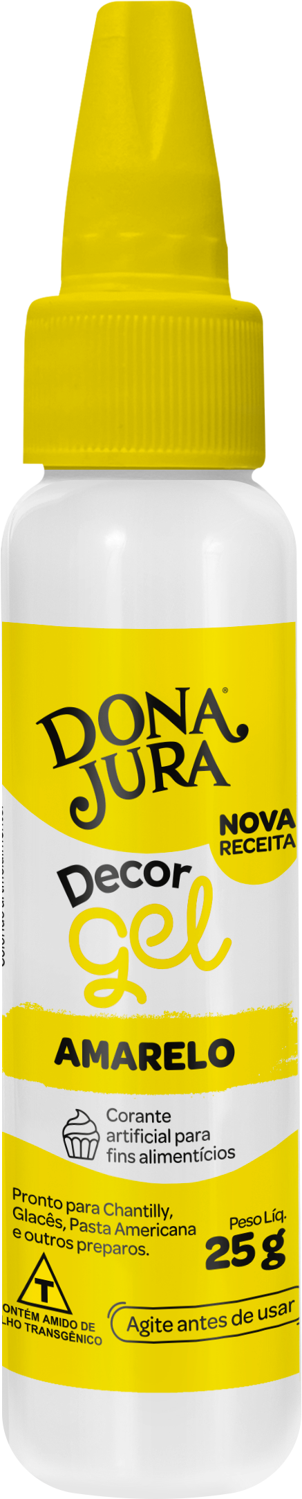 Corante em Gel DecorGel Amarelo 25g