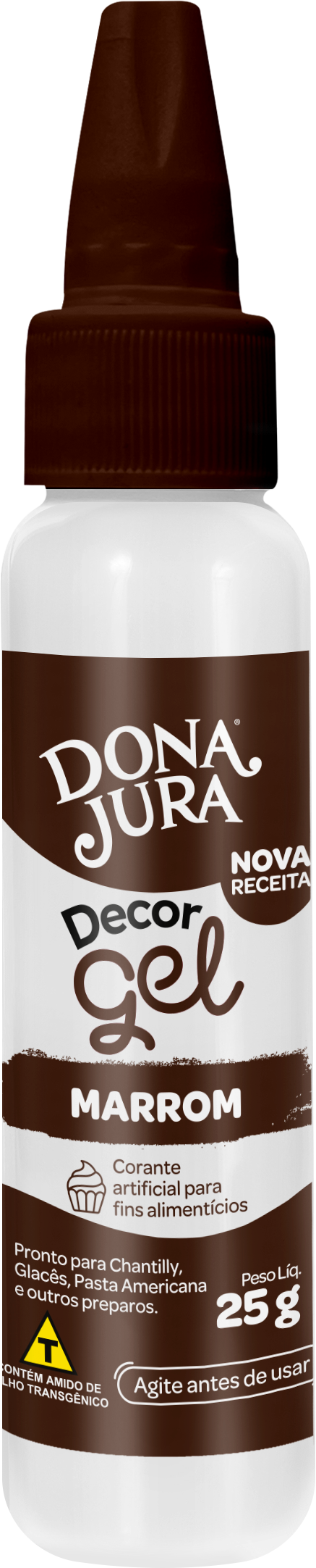 Corante em Gel DecorGel Marrom 25g