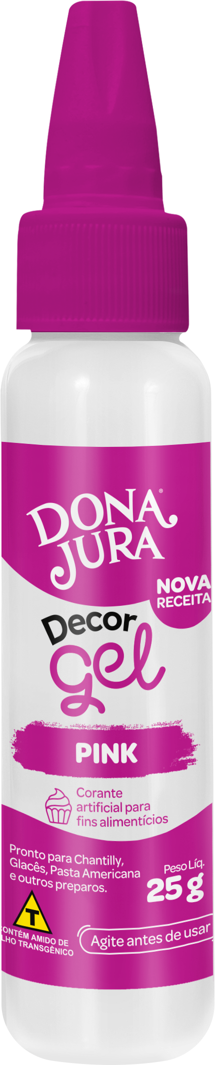 Corante em Gel DecorGel Pink 25g