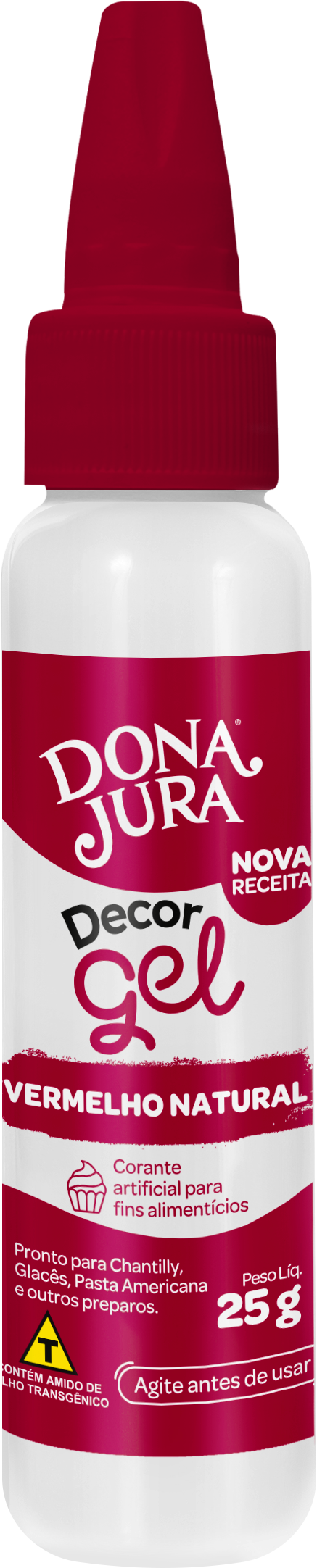 Corante em Gel DecorGel Vermelho Natural 25g