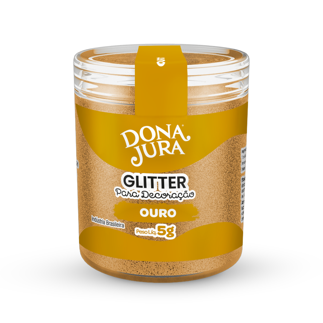Glitter Para Decoração Ouro 5g
