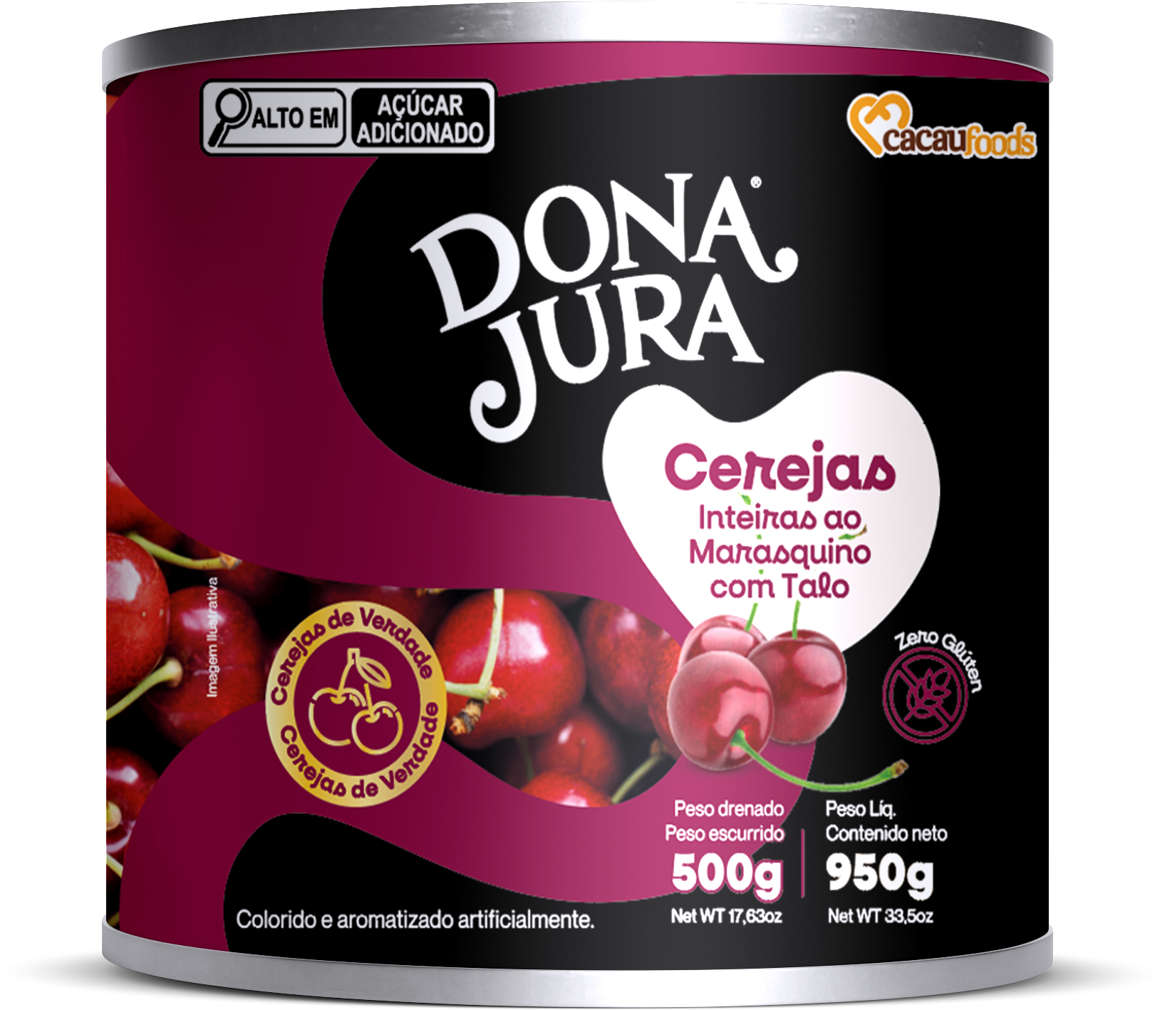 Cereja em Calda com Talo