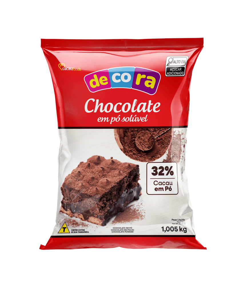 Chocolate em Pó Solúvel 32% Cacau Bag 1,005kg