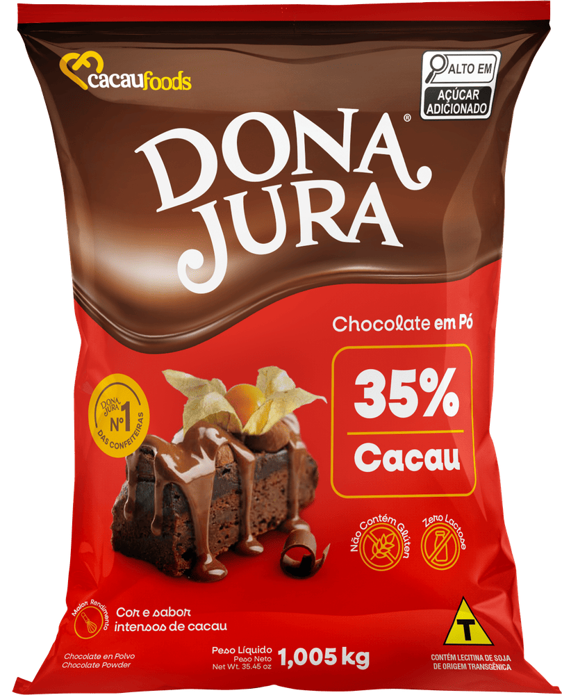 Chocolate em Pó Solúvel 35% Cacau Bag 1,005kg