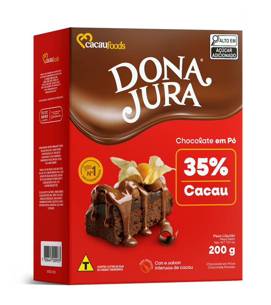 Chocolate em Pó Solúvel 35% Cacau Display 200g