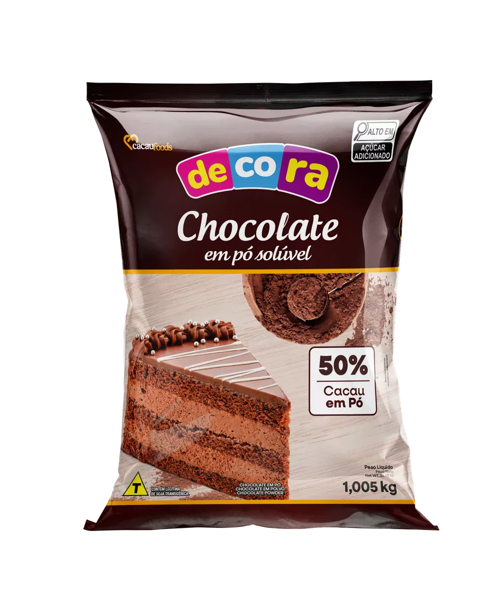 Chocolate em Pó Solúvel 50% Cacau Bag 1,005kg