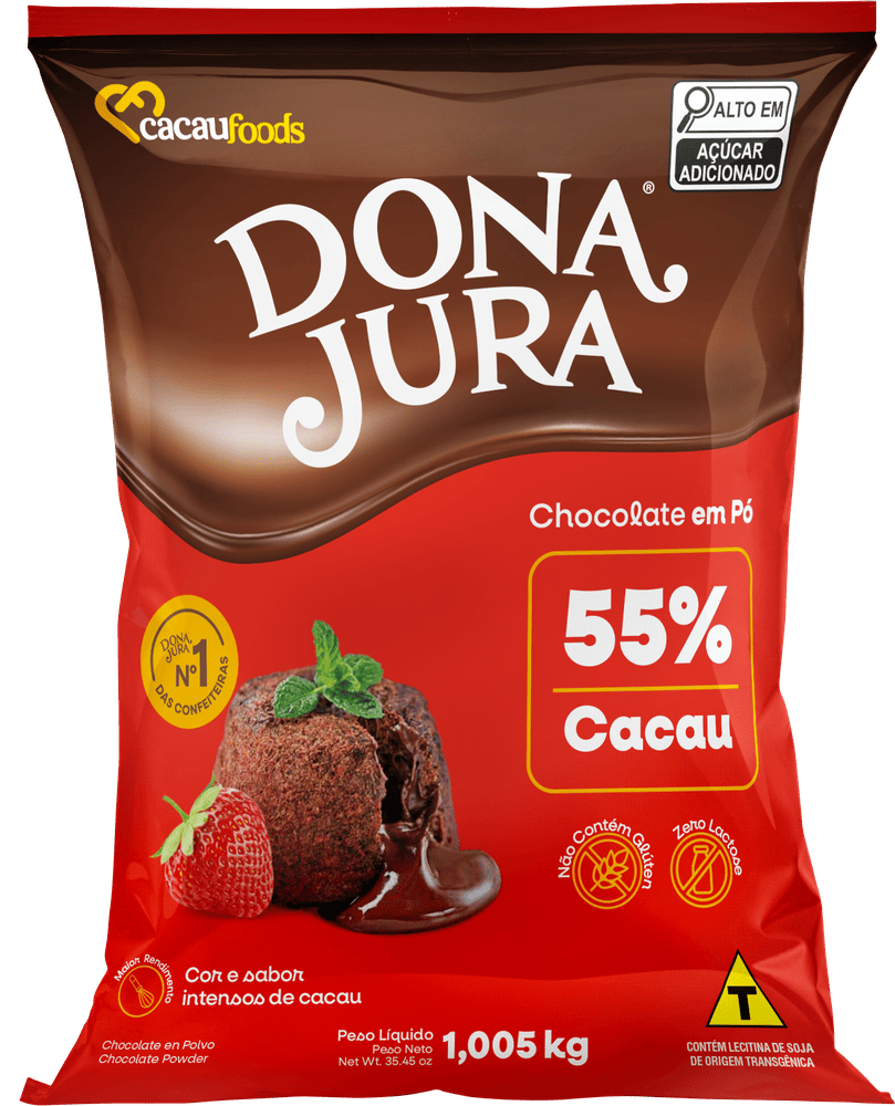 Chocolate em Pó Solúvel 55% Cacau Bag 1,005kg