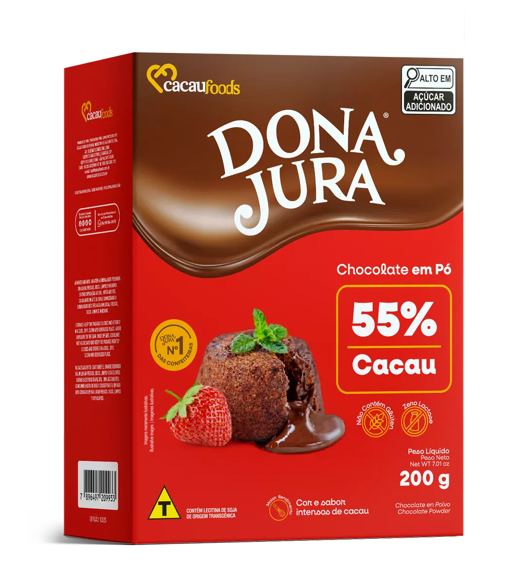 Chocolate em Pó Solúvel 55% Display 200g