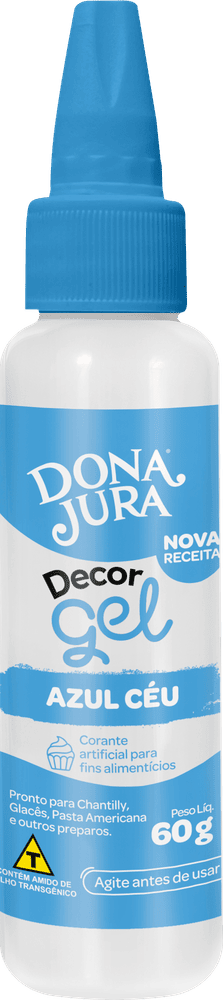Corante em Gel DecorGel Azul Céu 60g