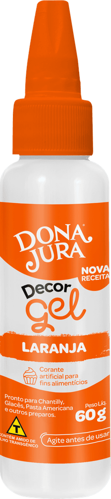 Corante em Gel DecorGel Laranja 60g