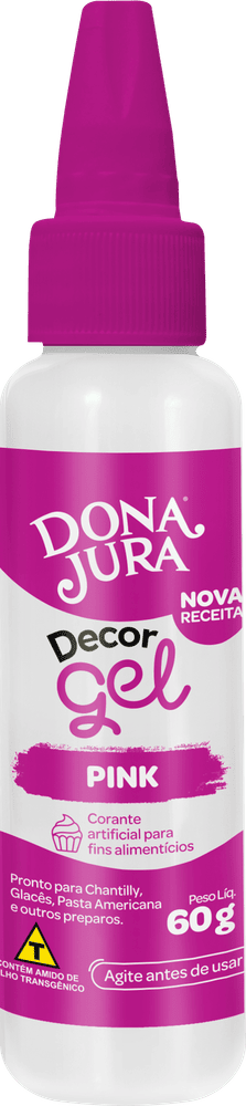 Corante em Gel DecorGel Pink 60g