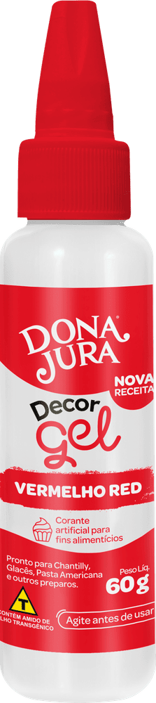 Corante em Gel DecorGel Vermelho Red 60g
