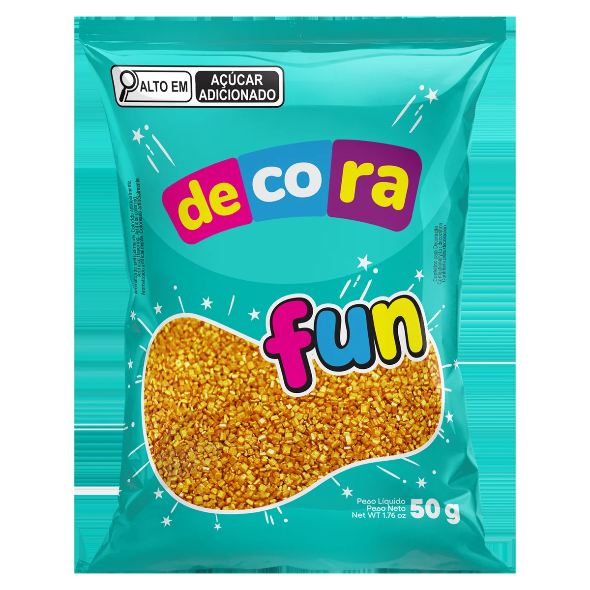 Dona Jura Decora Fun Sugar Gold 50g