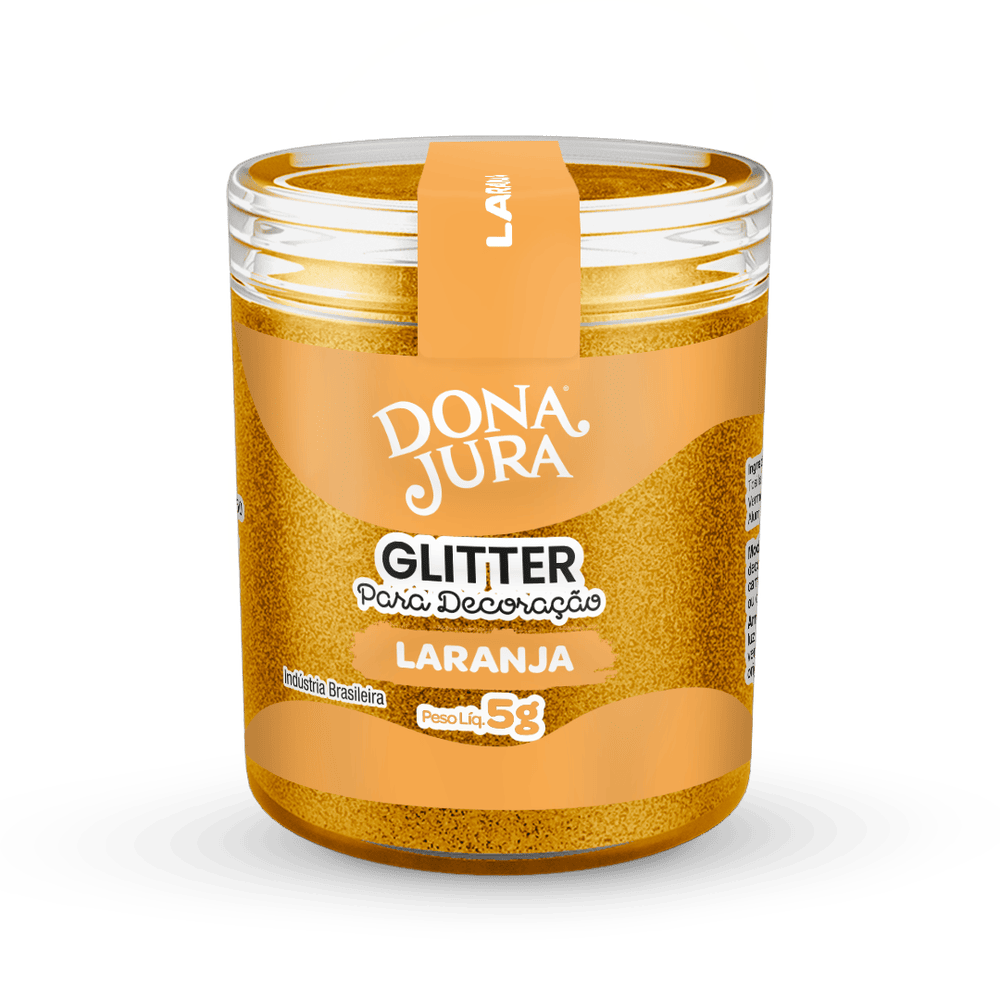Glitter Para Decoração Laranja 5g