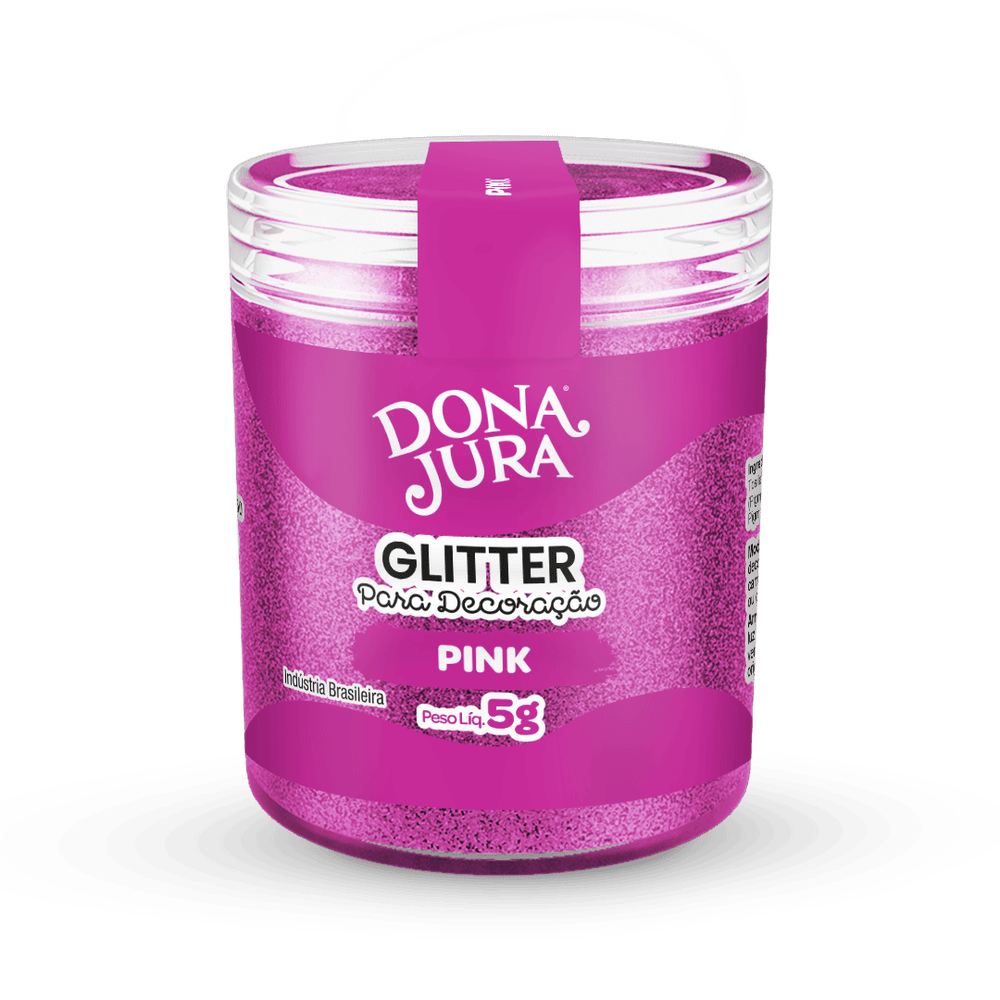 Glitter Para Decoração Pink 5g