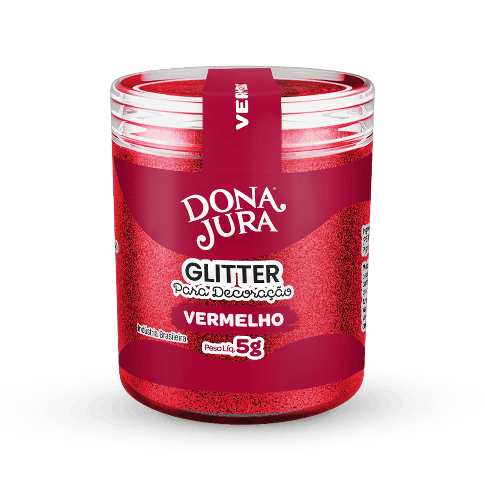 Glitter Para Decoração Vermelho 5g