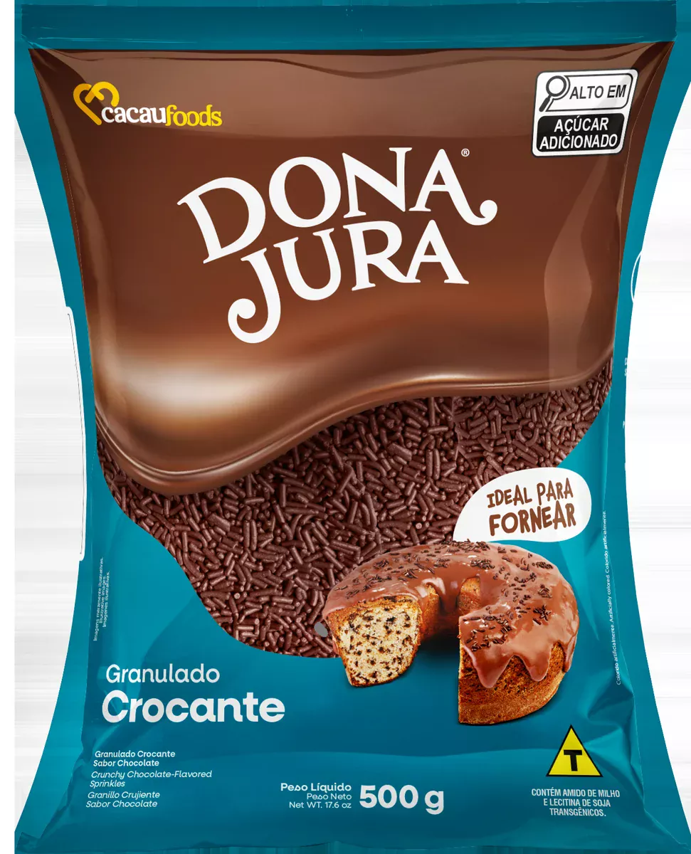 Granulado Crocante Chocolate Bag 120/500g e 1kg