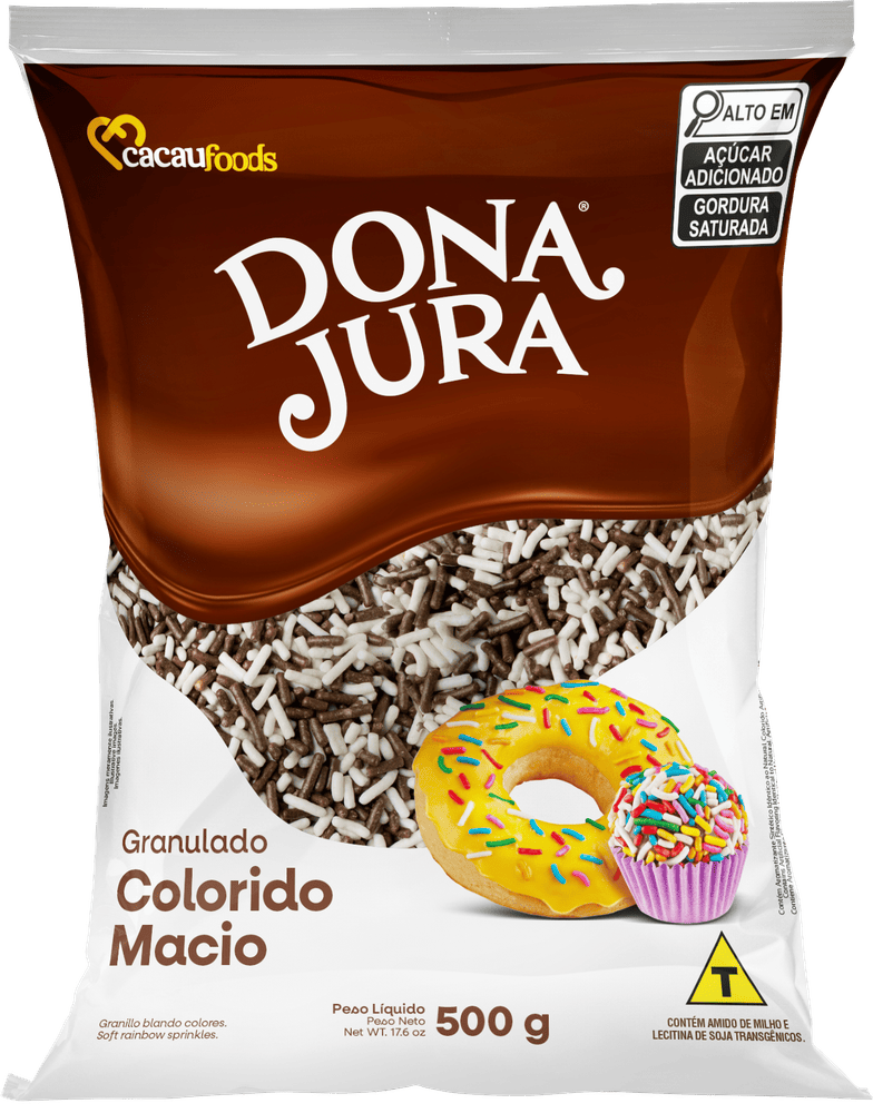 Granulado Macio Branco e Preto Bag 130/500g
