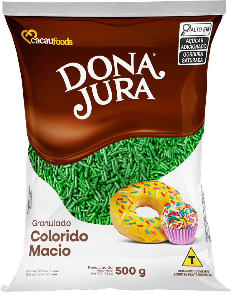 Granulado Macio Verde Bag 130/500g