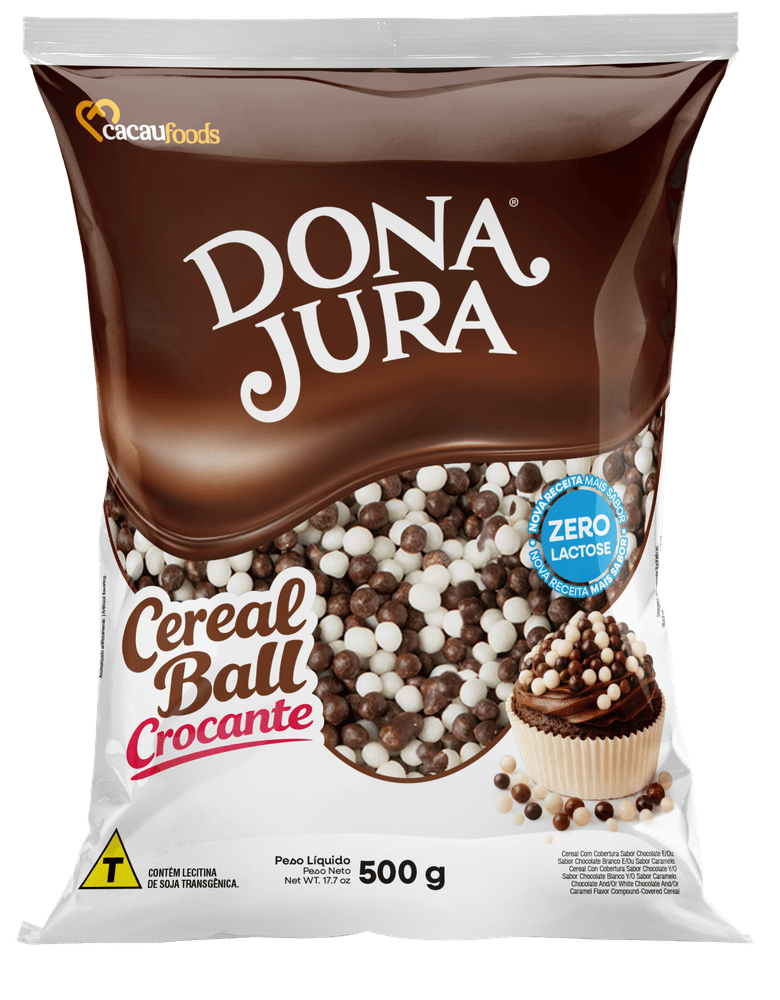 Micro Cereal Crocante Branco e Preto Bag 300g