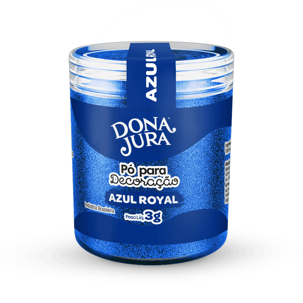 Pó para Decoração Azul Royal 3g