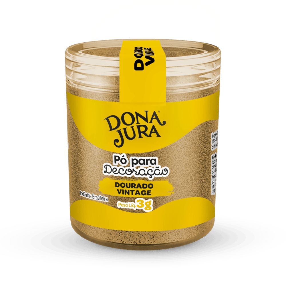 Pó para Decoração Dourado Vintage 3g