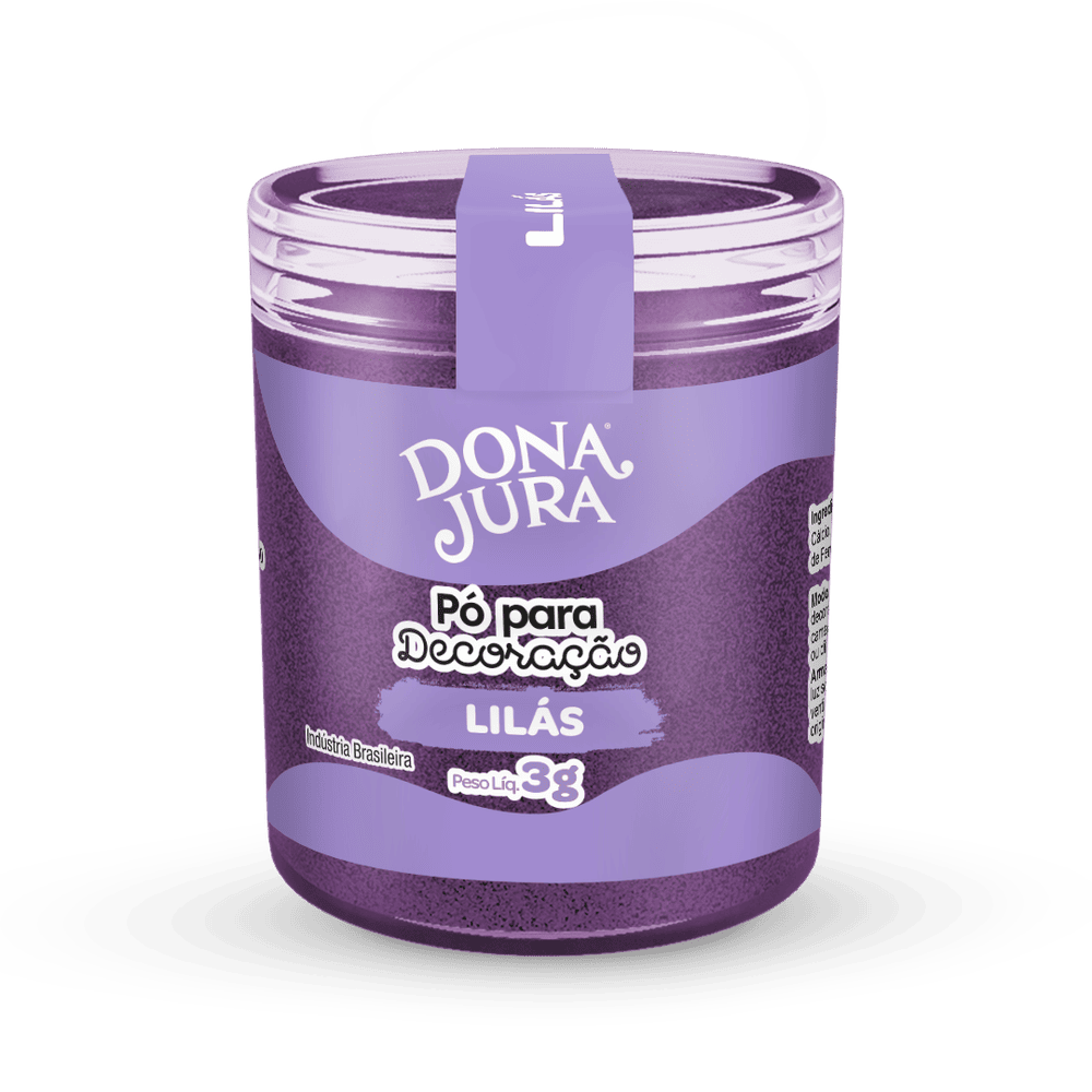 Pó para Decoração Lilás 3g