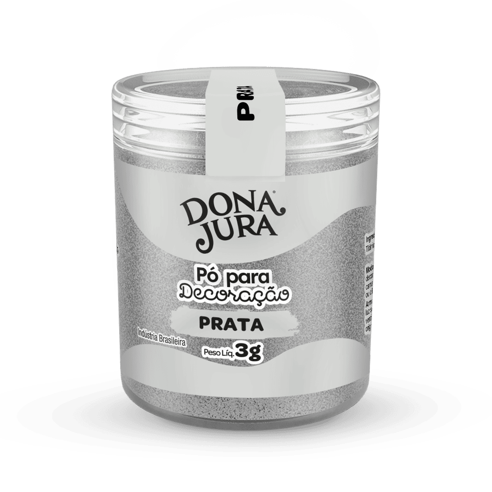 Pó para Decoração Prata 3g